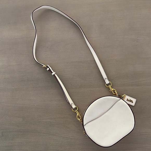 Coach Bags Coach Canteen Leather Crossbody Ivory Gold Poshmark